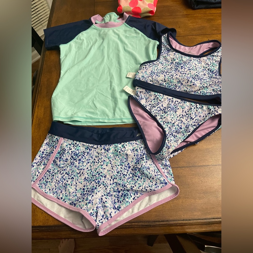 Eddie Bauer Swim Set Medium 10/12. ADORABLE! EUC